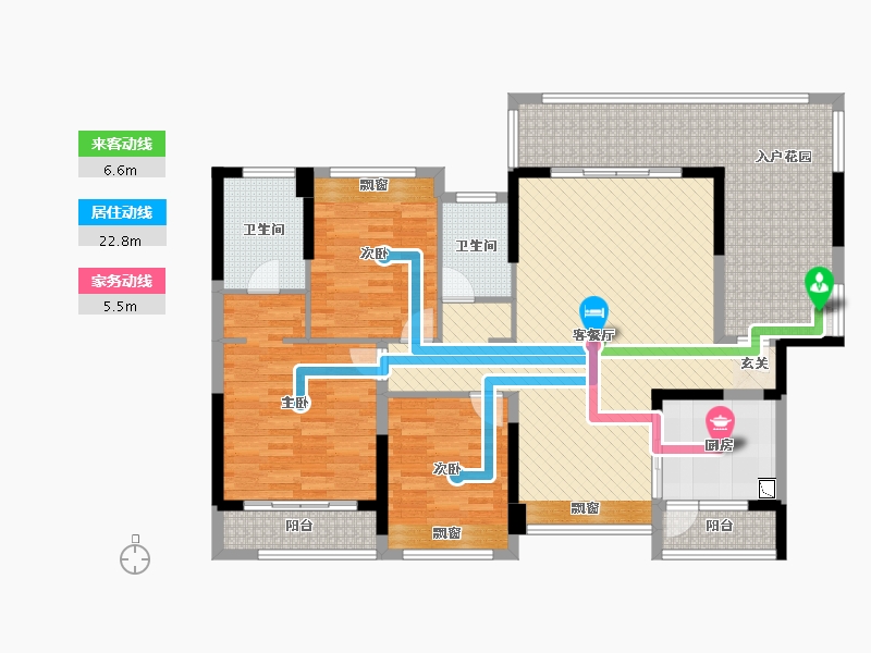 贵州省-黔南布依族苗族自治州-汇悦新天地-127.10-户型库-动静线