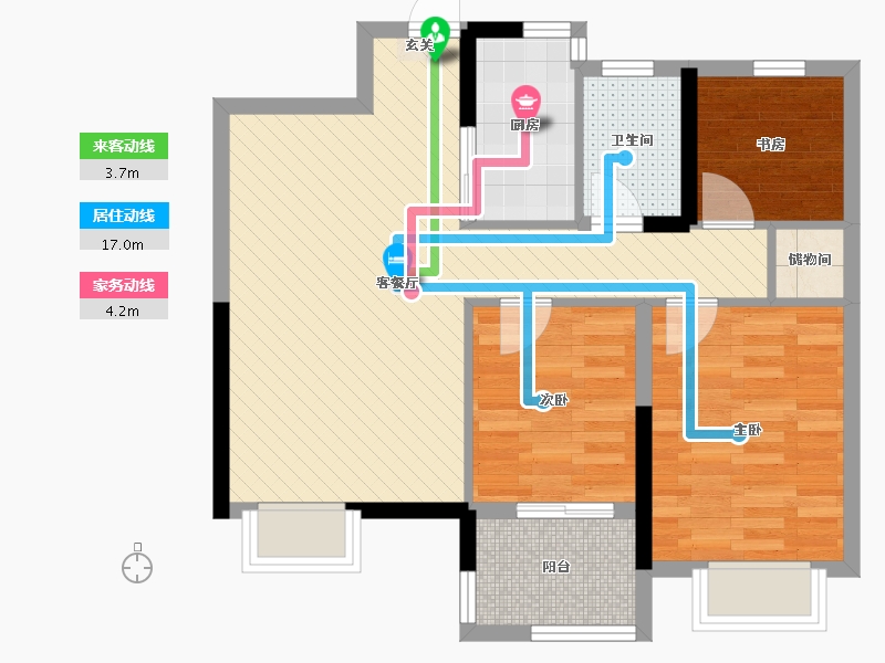 福建省-三明市-海翼天成-65.07-户型库-动静线