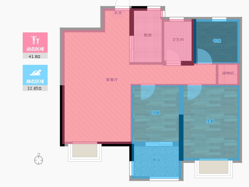 福建省-三明市-海翼天成-65.07-户型库-动静分区