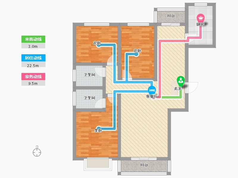 河南省-安阳市-美景天城-92.00-户型库-动静线