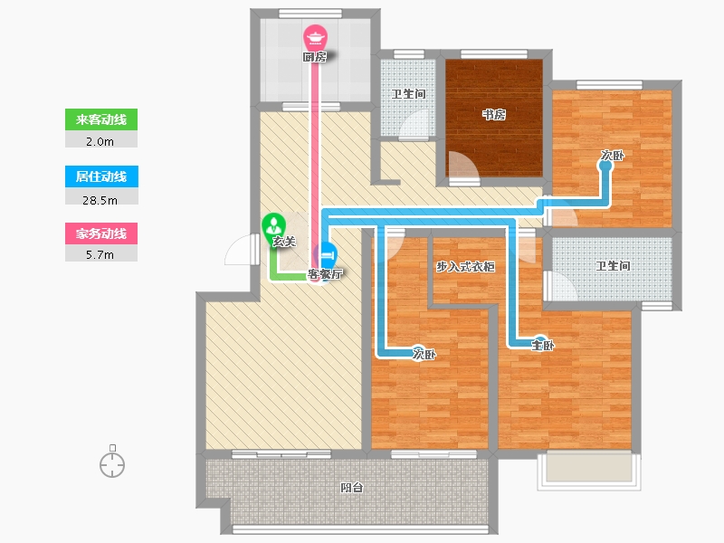 河南省-郑州市-郑西建业联盟新城-120.00-户型库-动静线