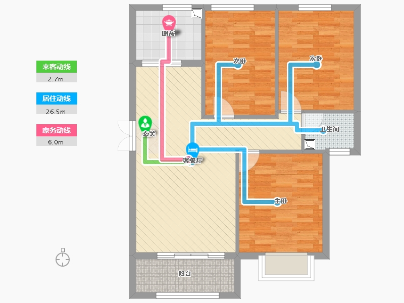 山东省-德州市-中央城-74.17-户型库-动静线