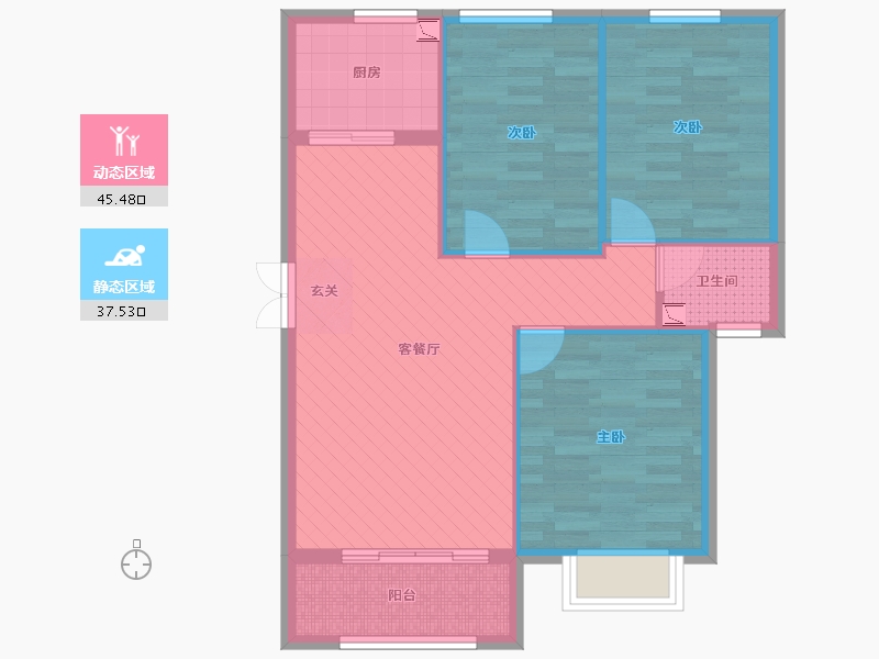 山东省-德州市-中央城-74.17-户型库-动静分区