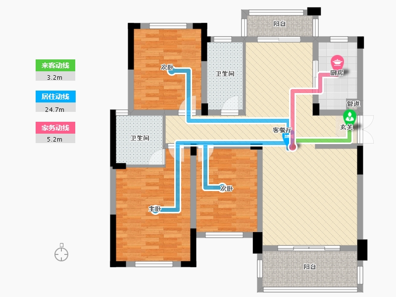 山东省-菏泽市-成武县文亭湖一号-101.26-户型库-动静线