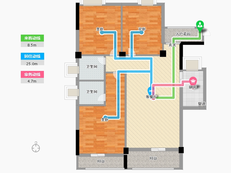 福建省-福州市-闽清坂东华侨城-92.00-户型库-动静线