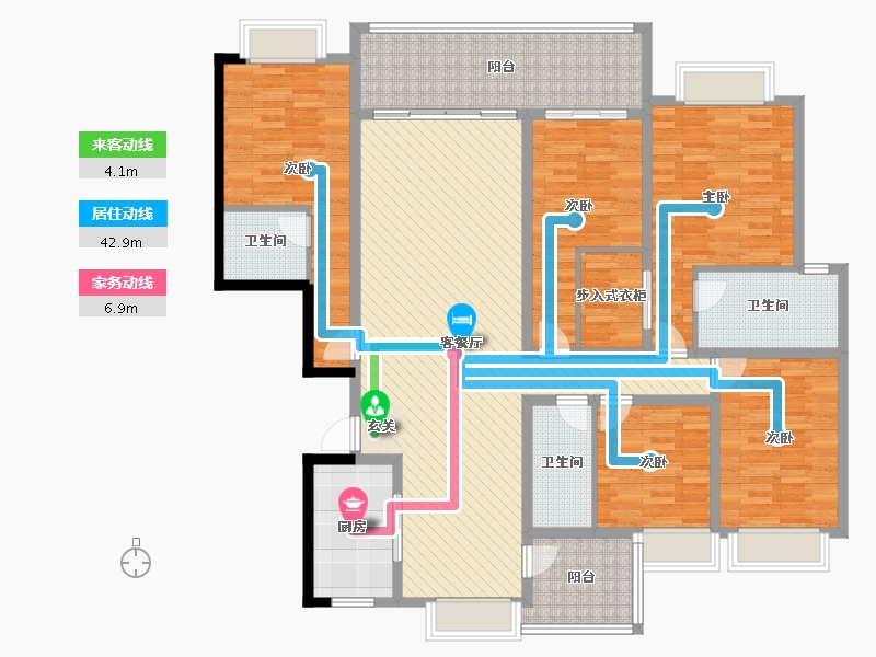 云南省-大理白族自治州-祥云-157.92-户型库-动静线