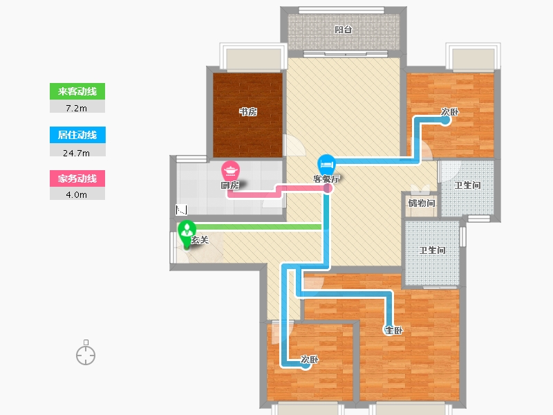 贵州省-贵阳市-首钢贵州之光-106.32-户型库-动静线