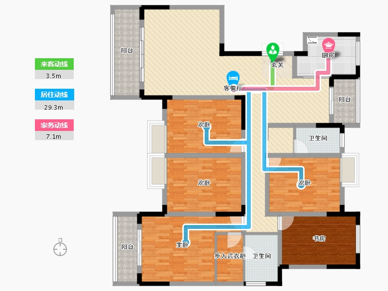 湖南省-娄底市-冷水江通和家园-148.38-户型库-动静线