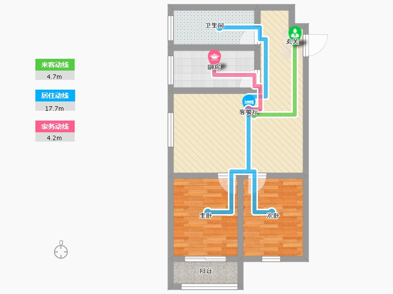 河北省-廊坊市-金悦小区-57.08-户型库-动静线