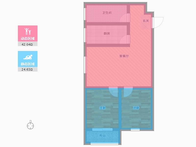 河北省-廊坊市-金悦小区-57.08-户型库-动静分区