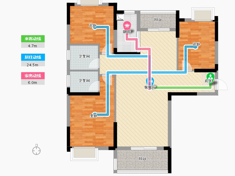 湖北省-天门市-汉旺世纪城-99.40-户型库-动静线