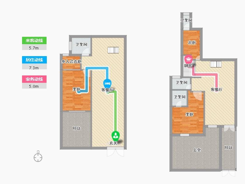 福建省-福州市-世贸上游墅-126.00-户型库-动静线