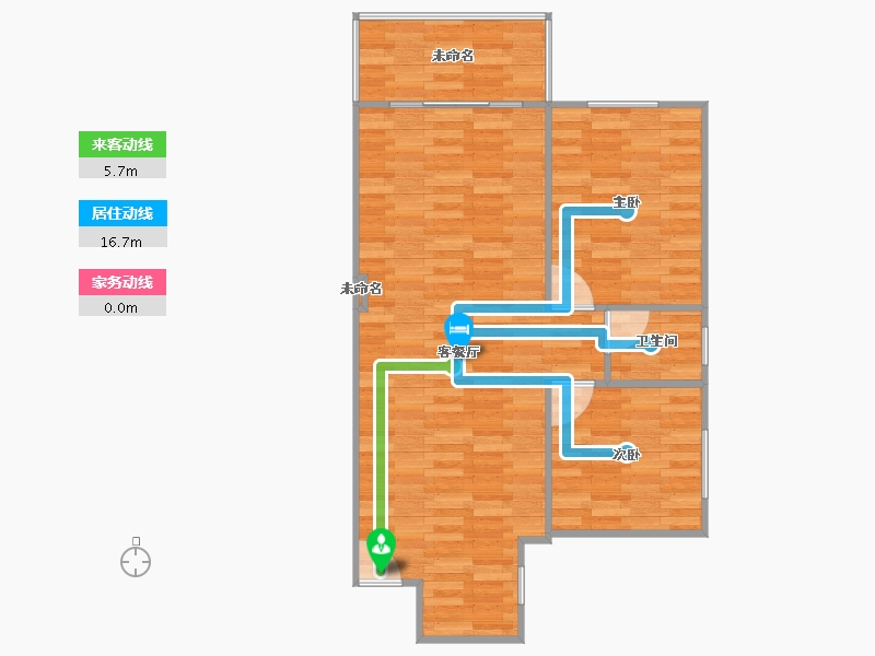 浙江省-杭州市-未知小区-73.46-户型库-动静线