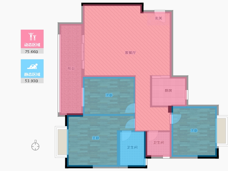 广东省-揭阳市-侨光新城-115.72-户型库-动静分区