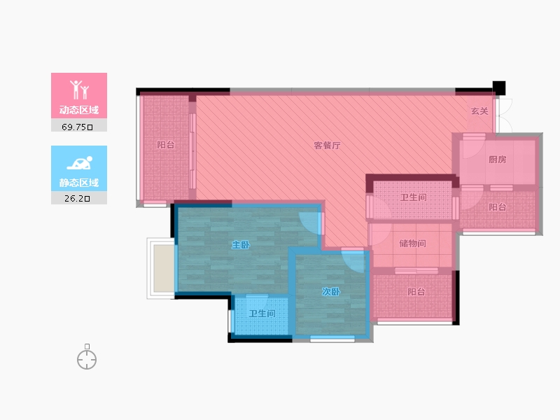 四川省-达州市-康力国际-82.18-户型库-动静分区