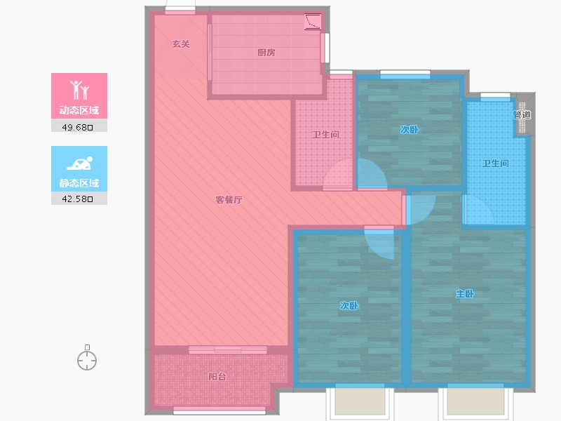 河北省-邢台市-永康城-81.44-户型库-动静分区