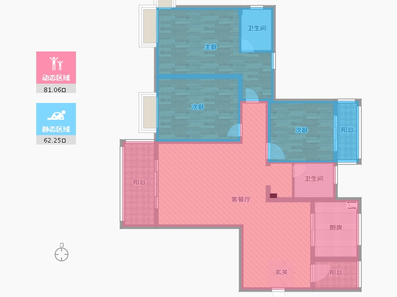 河南省-信阳市-息县龙湖公馆-126.00-户型库-动静分区