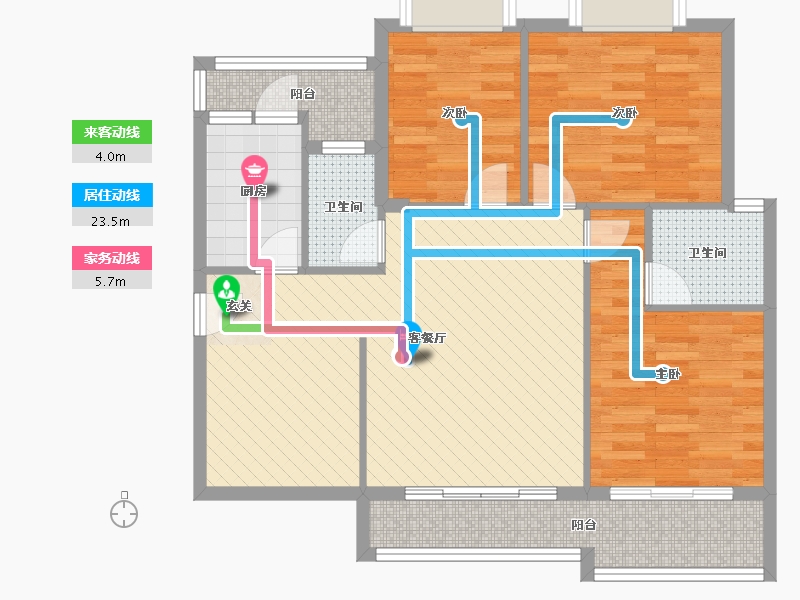 广东省-揭阳市-创鸿国际-85.52-户型库-动静线