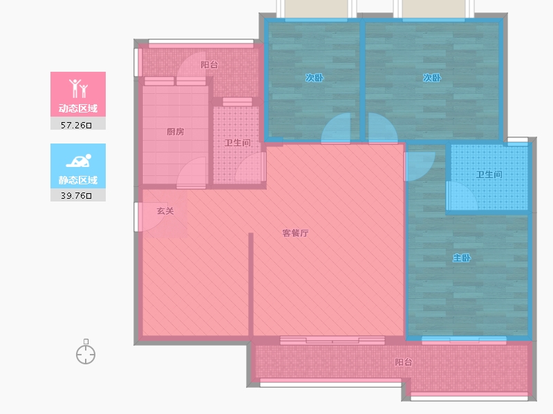 广东省-揭阳市-创鸿国际-85.52-户型库-动静分区