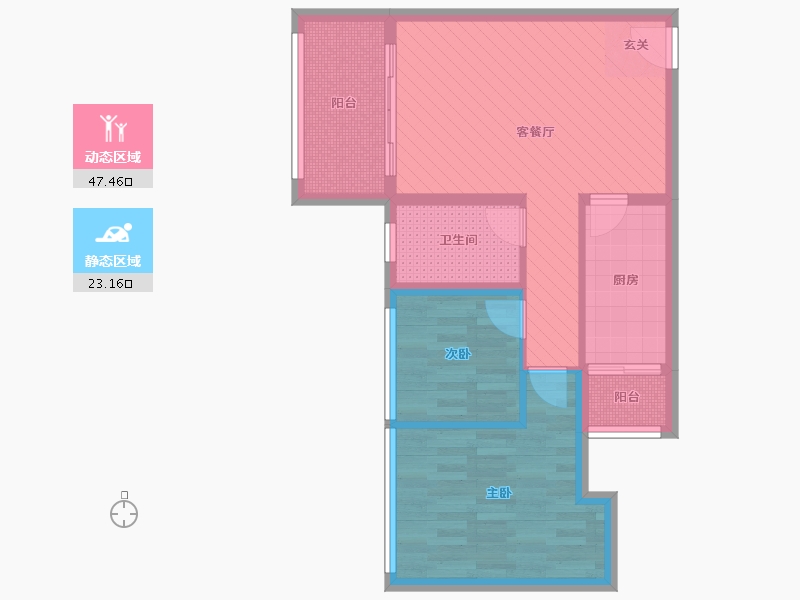 四川省-成都市-信和御龙山-61.27-户型库-动静分区