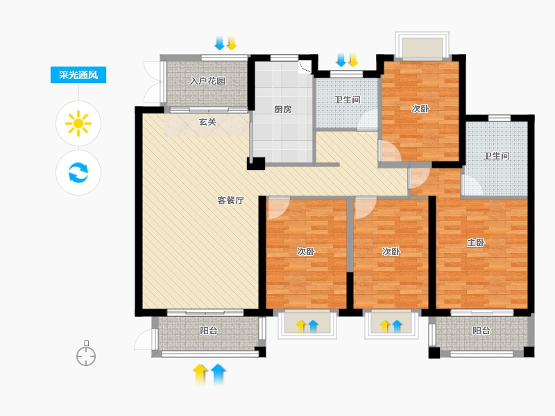 福建省-福州市-罗源湾滨海新城-119.35-户型库-采光通风