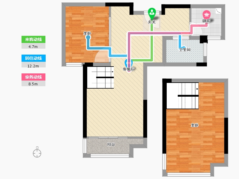 江苏省-南京市-弘阳时光里-81.24-户型库-动静线