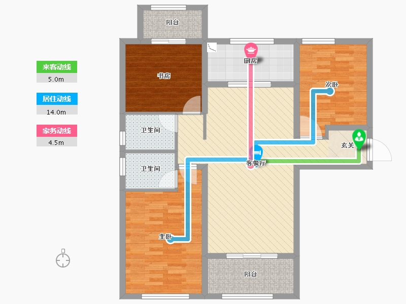 陕西省-西安市-玖悦都-94.07-户型库-动静线