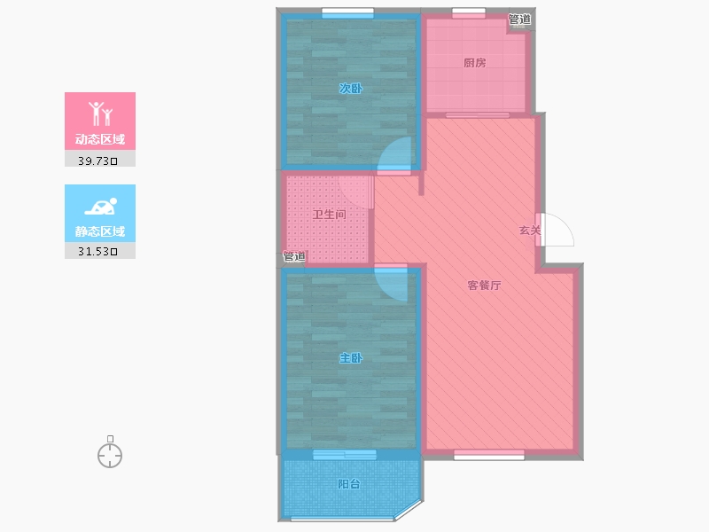 河北省-保定市-金品时代-62.67-户型库-动静分区