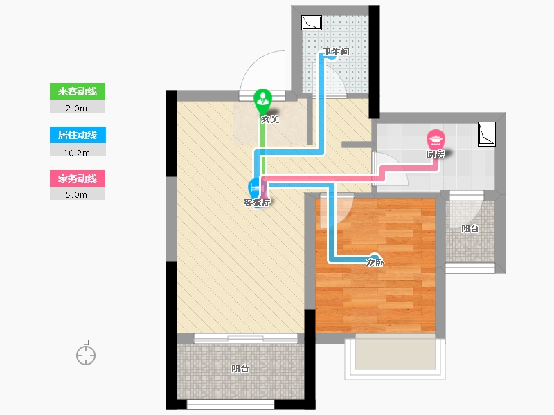 辽宁省-沈阳市-华强城-41.11-户型库-动静线