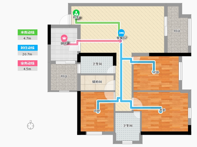 四川省-成都市-滨江和城-81.55-户型库-动静线