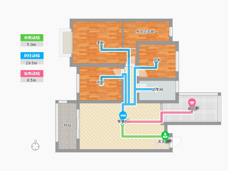 山东省-青岛市-中铁兴安府-89.39-户型库-动静线