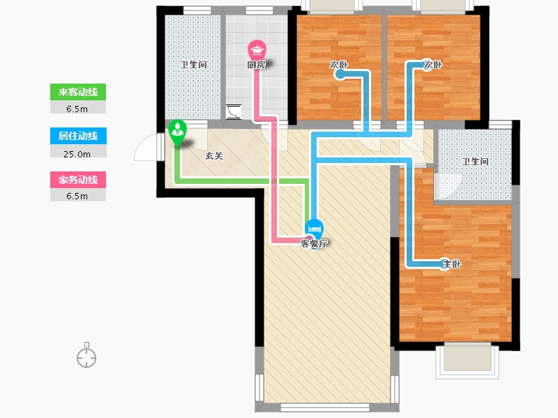 河南省-信阳市-领秀城-80.12-户型库-动静线