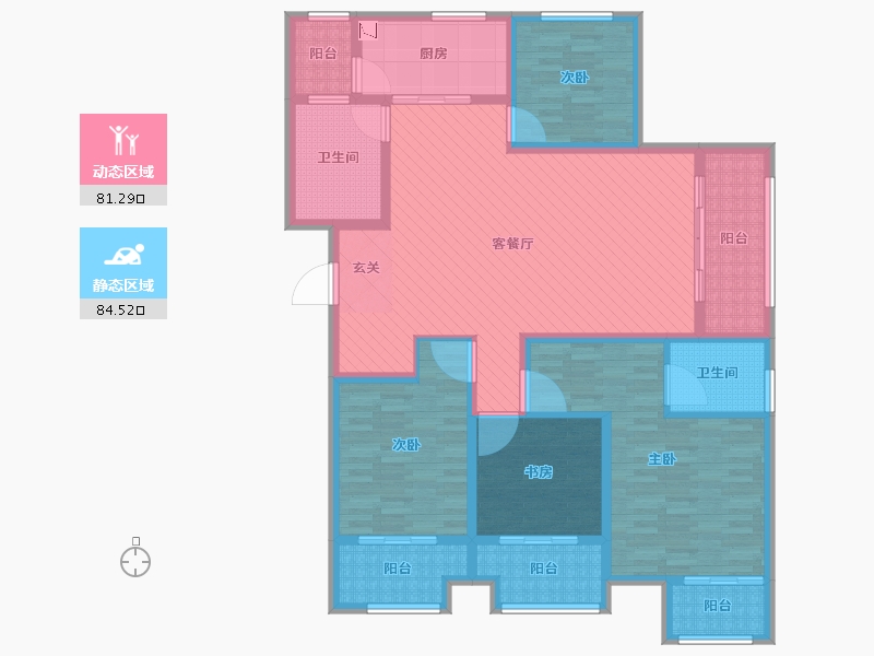 河南省-信阳市-东方今典-145.00-户型库-动静分区