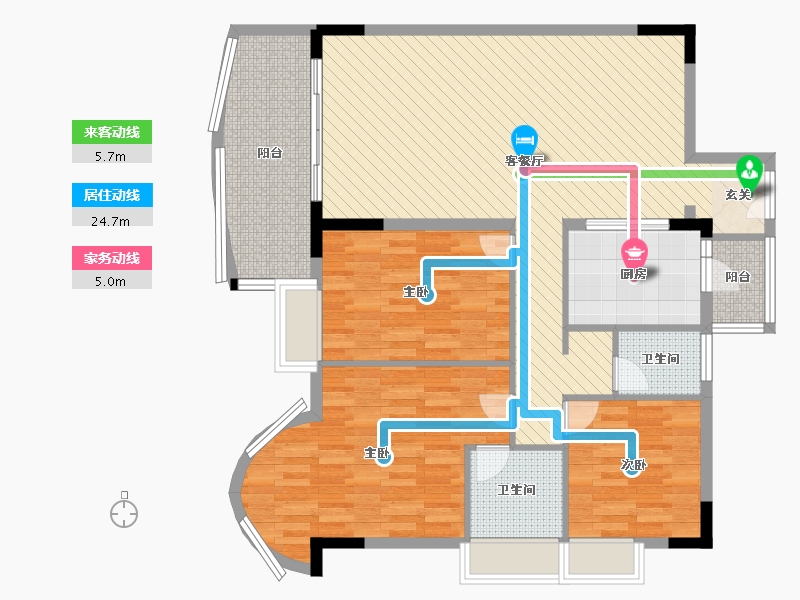 广东省-清远市-天湖郦都-115.81-户型库-动静线