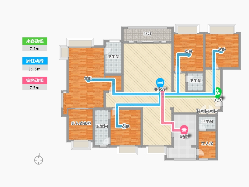 山东省-菏泽市-东城国际-199.93-户型库-动静线