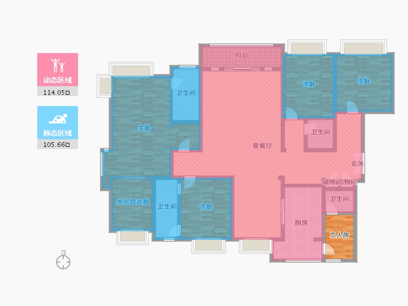 山东省-菏泽市-东城国际-199.93-户型库-动静分区