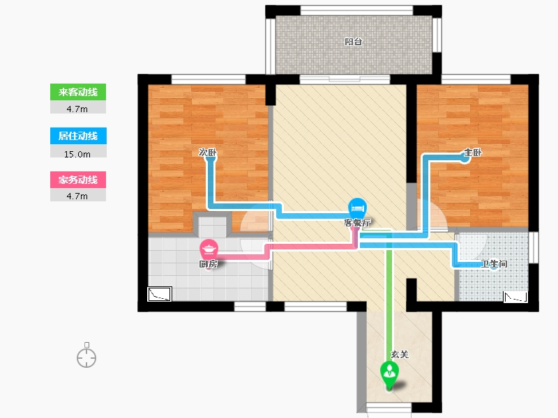 福建省-福州市-贵安新天地-61.87-户型库-动静线