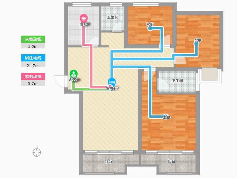 河南省-平顶山市-常绿林溪美地-80.80-户型库-动静线