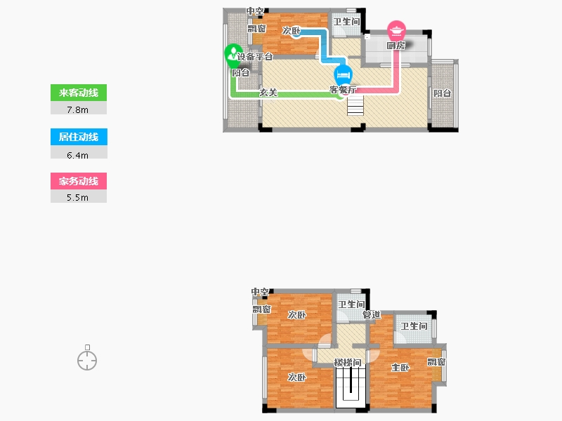 四川省-遂宁市-金科美湖湾-139.49-户型库-动静线