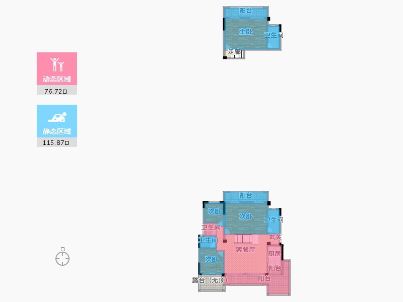 四川省-达州市-滨江四季花城-180.70-户型库-动静分区