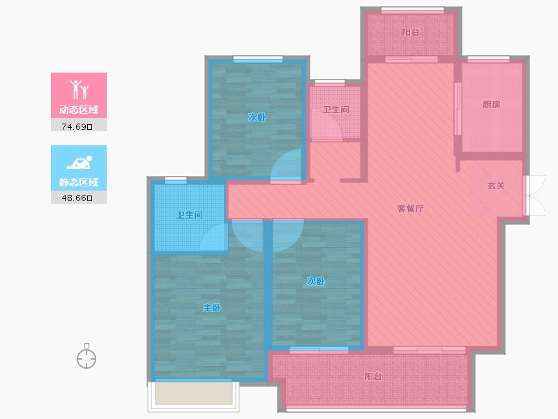 河南省-许昌市-建业桂圆-108.00-户型库-动静分区