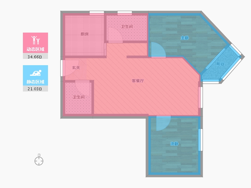 北京-北京市-海特花园-49.00-户型库-动静分区