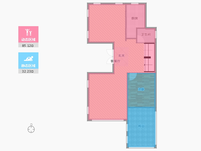 江苏省-连云港市-锦绣香江-107.60-户型库-动静分区