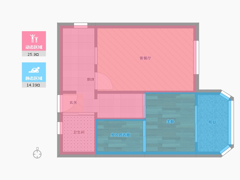 上海-上海市-普雄馨苑-34.90-户型库-动静分区