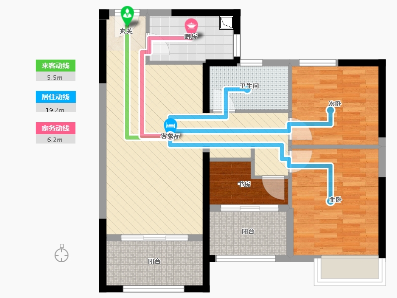 福建省-三明市-滨江一号-72.31-户型库-动静线