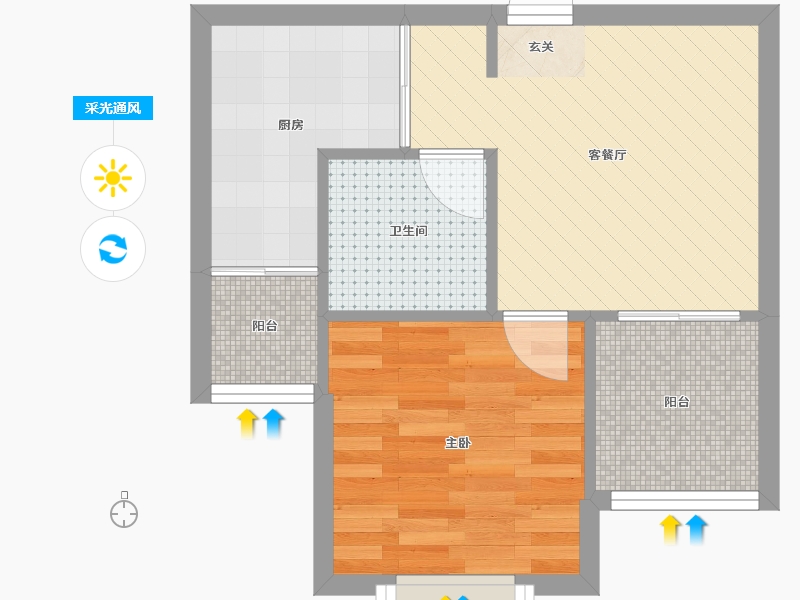 上海-上海市-金铭文博水景-37.57-户型库-采光通风