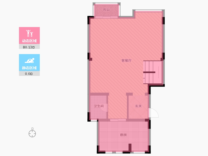 江苏省-无锡市-协信阿卡迪亚-72.14-户型库-动静分区