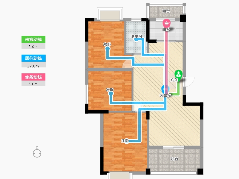 湖北省-黄冈市-长安世纪城-86.04-户型库-动静线