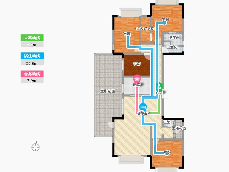 贵州省-黔西南布依族苗族自治州-明浩春天里-153.67-户型库-动静线