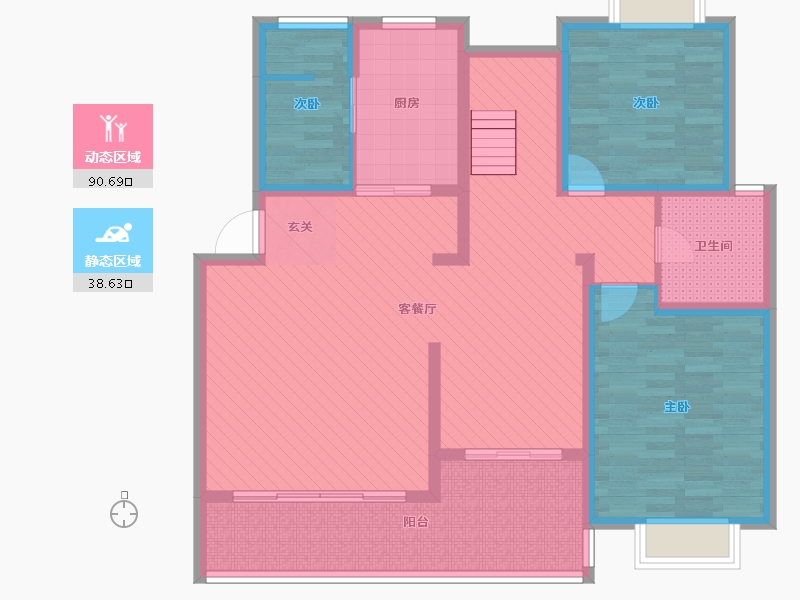 云南省-昆明市-长水航城-114.03-户型库-动静分区